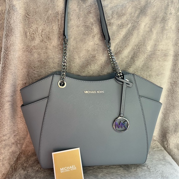 NWT Michael Kors Women's Jet Set Travel Large Chain Shoulder Bag - Picture 2 of 10